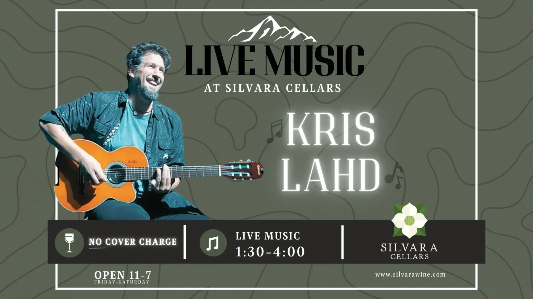 Kris Lahd playing live at Silvara Cellars